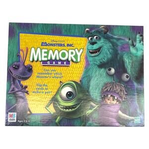 Monsters Inc Memory Game Milton Bradley MB Complete Disney Pixar Kids Game